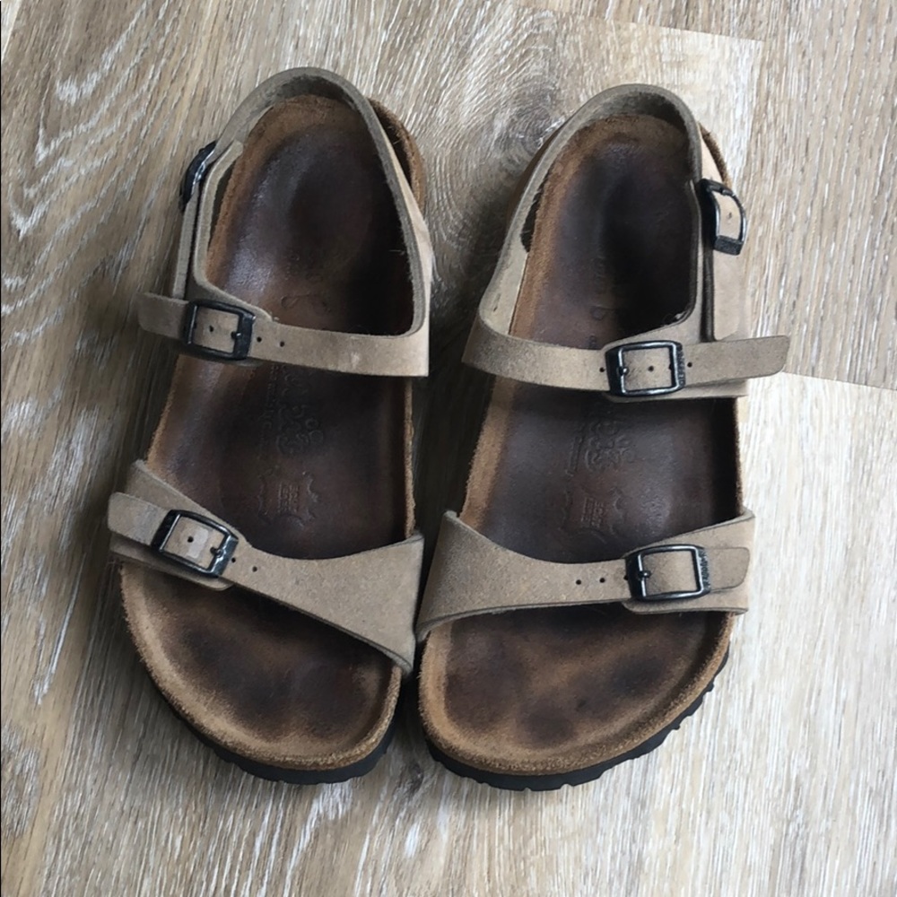 Birkenstock heeled strap sandals